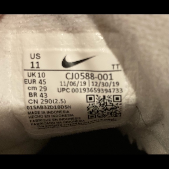 Nike air max 95 grey / pink foam size 11 lightly used good condition CJ0588 001 - Picture 5 of 7